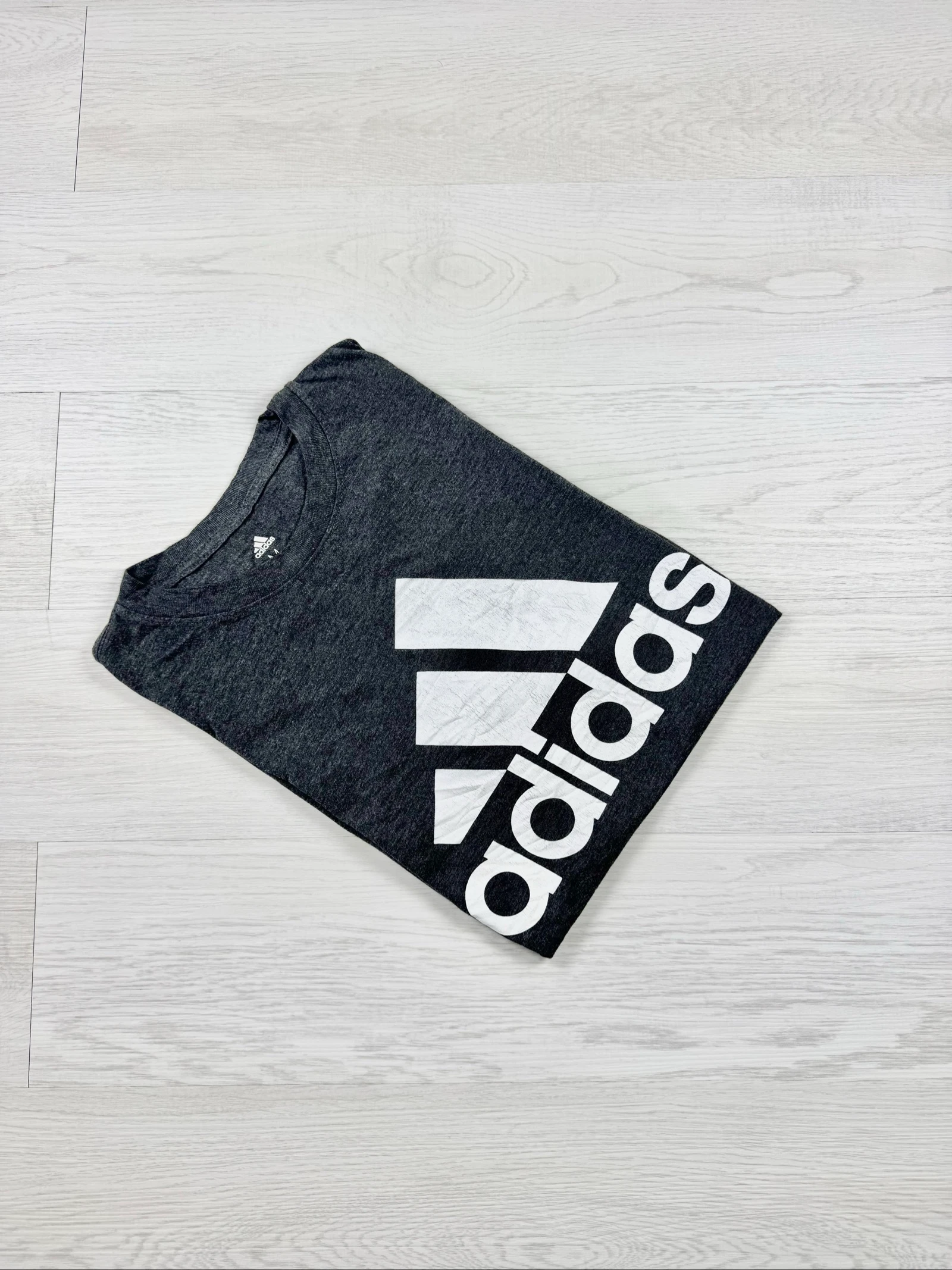Adidas Golf Big Logo T-Shirt Grey Size M Sports Casual